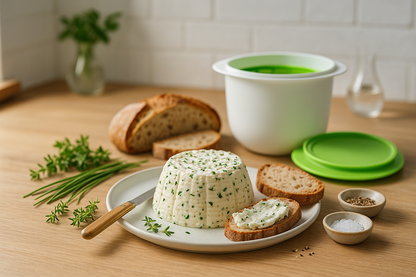 table kit fromage maison micro cheese fromage tartine